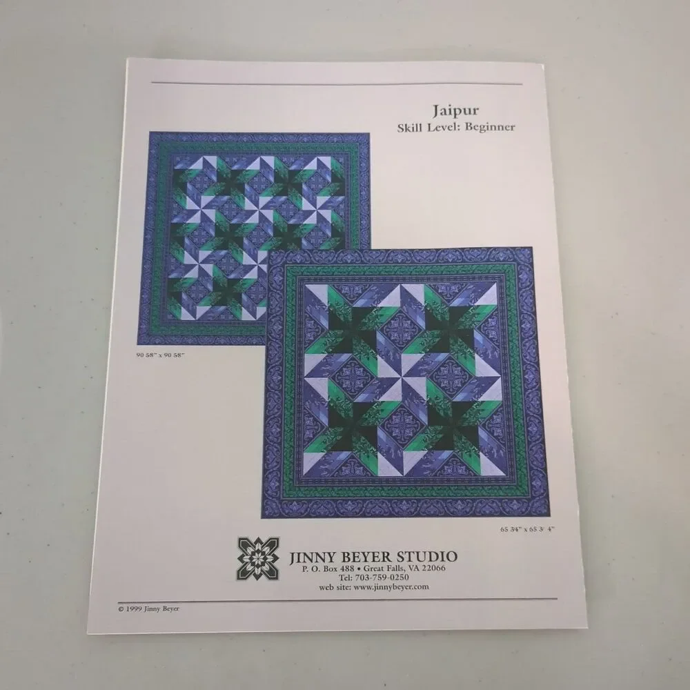 jinny beyer jaipur quilt pattern book